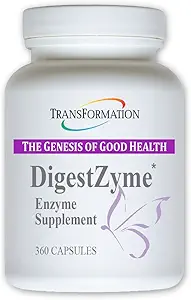 TRANSFORMATION THE GENESIS OF GOOD HEALTH Enzymes for Kids - Natural DigestZyme Supplement Formula for Overal Health, Nutrient Absorption, Support Digestion During Pregnancy & Lactation, 360 Capsules