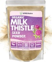 XPRS Nutra Organic Milk Thittle Seed Powder - Premium Milk Thittle Powder Πλούσια σε Σιλυμαρίνη και Αντιοξειδωτικά - Γάλα Σπόροι γαϊδουράγκαθο Υποστήριξη Ηπατική Υγεία - Vegan Friendly Milk Thittle Organic (16 Ουγγιά)