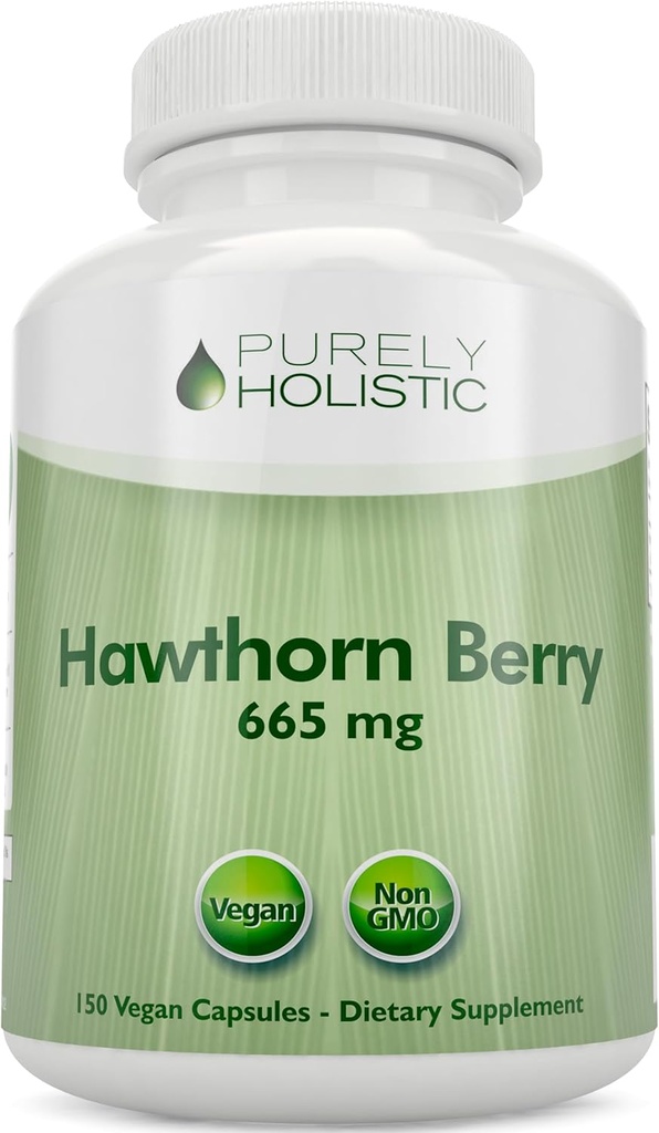 Καθαρά ολιστικό μούρο Hawthorn - 150 κάψουλες Vegan - 5 Μήνες προσφοράς - Υψηλή δύναμη 4:1 Extract - μη-GMO συμπλήρωμα Hawthorne - Υποστηρίζει καρδιοαγγειακή & επιληπτική υγεία