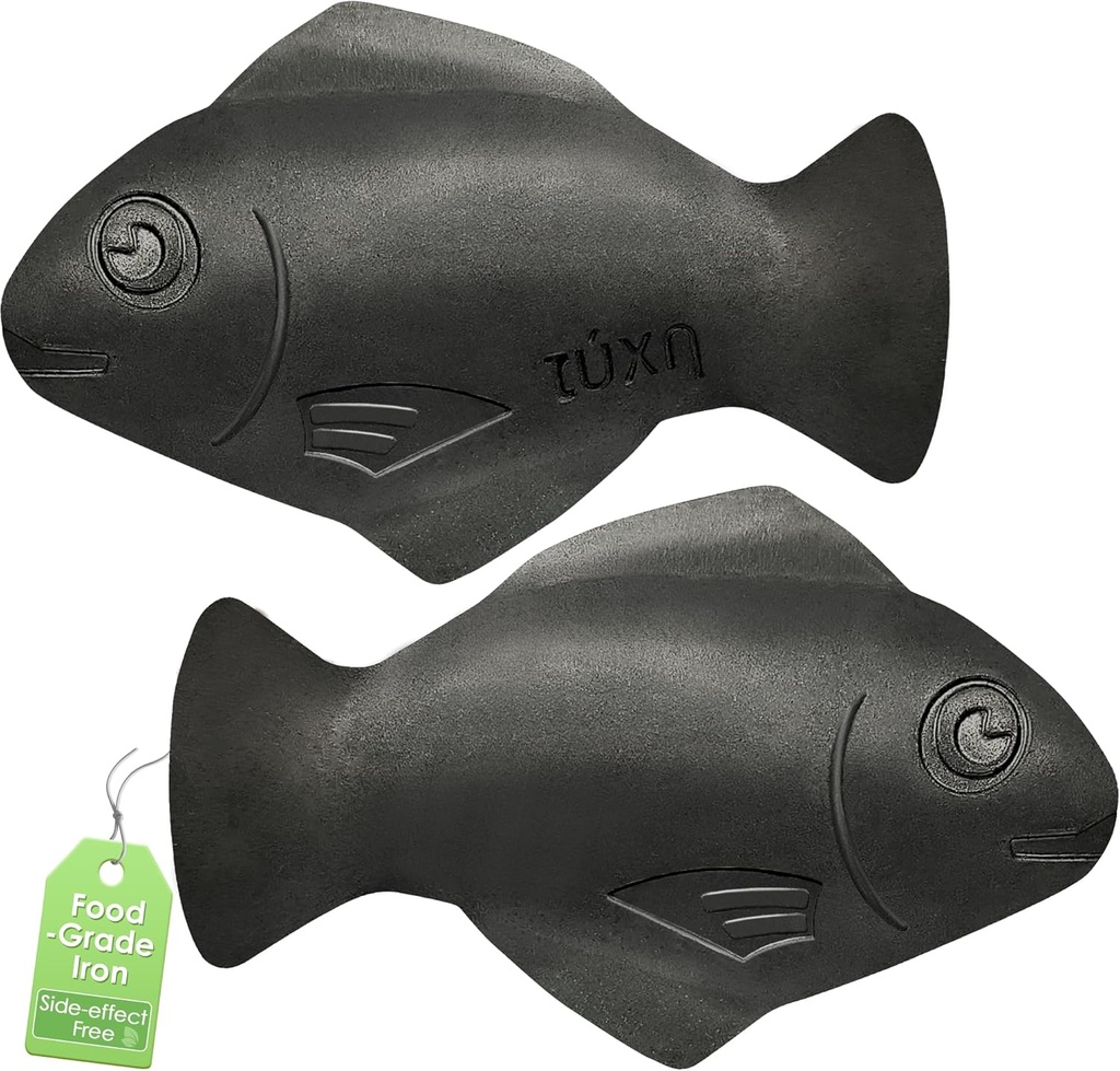 Iron Fish, 2 Pack Iron Fish for Iron Deficiency, A Natural Source of Iron, Safe Cooking Tool to Add Iron to Food and Water, Reduces Risk of Iron Deficiency, Ιδανικό συμπλήρωμα σιδήρου για την αναιμία & Vegans