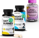 ColonBroom Day & Night Burner Συμπληρώματα, Χάπια Διαχείρισης Βάρος (60 Services) + Ζάχαρη Καταπιεστικό Καταπιεστικό - Chromium Picolinate 200mcg (60 Services), 3 Προϊόντα