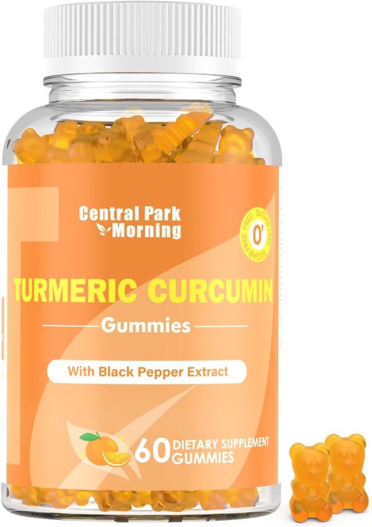 Turmeric Curcumin Gummies, Extra Strength Joint support Gummies with Turmeric Curcumin, Vegan Non-GMO, Συμπλήρωμα διατροφής, 60 Count