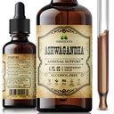 Συμπληρώματα Ashwagandha – Βιολογική Withania Somnifera Root Extract Υγρές σταγόνες – Φυσικό στρες ανακούφιση, Mood Booster, Sleep Aid & Calming Support – Μη ΓΤΟ, Vegan Formula – 4 fl oz