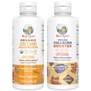 MaryRuth Organics Lion's Mane Liposomal (Coffee Cake) & Collagen Booster Liposomal (Maple Hot Cocoa) Clean Label Project Επαληθευμένο® Βιταμίνες για Γνωστική Υποστήριξη, Ομορφιά & Κοινή Υγεία, Vegan, Μη ΓΤΟ