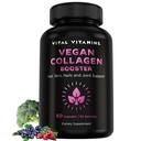 Ζωτικές Βιταμίνες Vegan Collagen Booster - με Silica και Hyaluronic Acid - Plant-based Collagen Συμπληρώματα - Υποστηρίζει μαλλιά, δέρμα, νύχια & αρθρώσεις - 60 κάψουλες