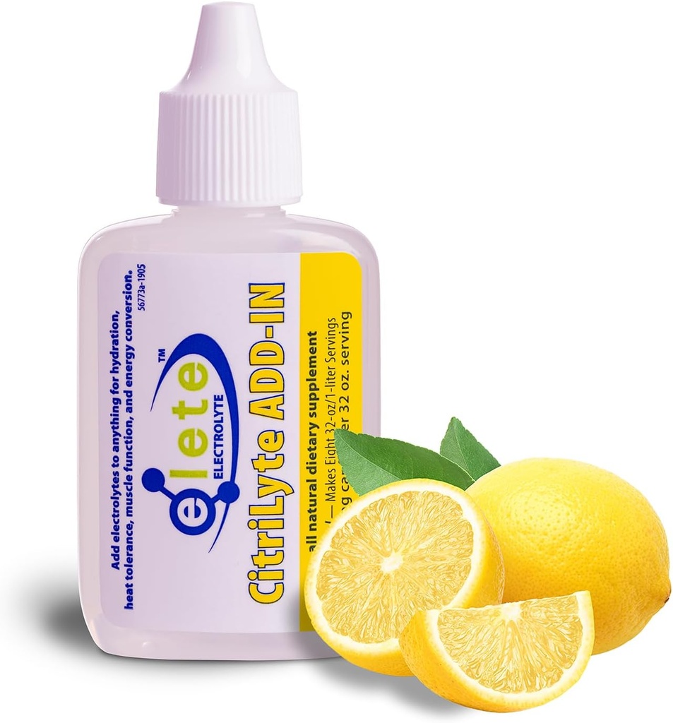 Elete CitriLyte Electrolyte Add-in Hydration Drops 