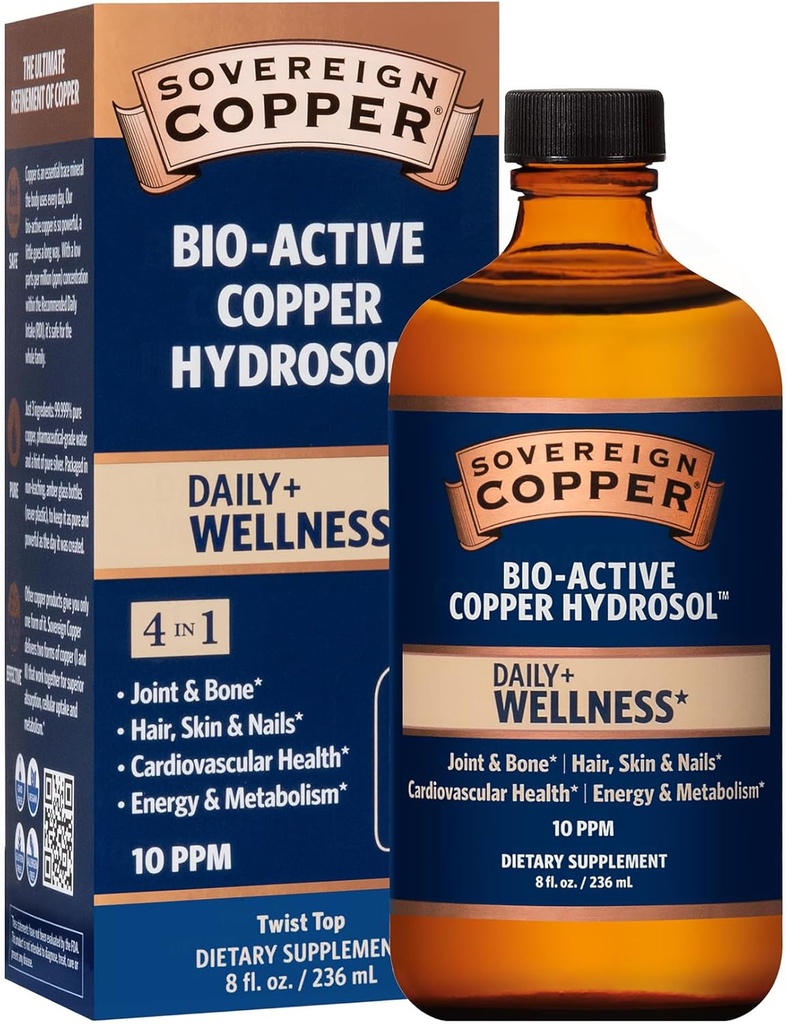 Sovereign Copper Bio-Active Copper Hydrosol, 8oz