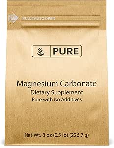 Pure Original Ingredients Magnesium Carbonate (8oz) Magnesium Supplement, Non-GMO, Multi-Purpose