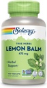 SOLARAY Lemon Balm Aerial 475 mg - Υγιεινή ψυχική ηρεμία και χαλάρωση και υποστήριξη ανάπαυσης - ολόκληρο το αερικό για το πλήρες προφίλ θρεπτικών συστατικών - μη-GMO, Vegan - 100 εξυπηρετούν, 100 VegCaps