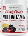 NutraOne Vitality Vitamin Powder Powdered Vitamin and Mineral Supplement (Fruit Punch - 30 Servings)