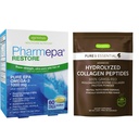 Pharmepa Restore & Advanced Hydrolyzed Collagen Peptides Bundle, 1000mg Pure EPA Omega-3 Fish Oil & 100% Grass Fed Bovine Collagen Protein Powder, by Igenus