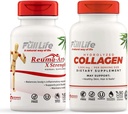 Full Life Reuma-Art X Strength and Hydrolyzed Collagen - Κοινό συμπλήρωμα υποστήριξης - χάπια κολλαγόνου βοοειδών - Kosher, χωρίς γλουτένη - 90 κάψουλες λαχανικών