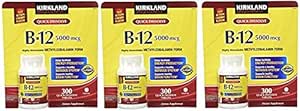 Kirkland Pozpfa Υπογλώσσιο B-12 5.000 mcg, 300 δισκία (3 Συσκευασία)