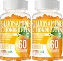 Glucosamine Chondroitin Gummies με MSM & Elderberry Extra Strength - Κοινή Υποστήριξη, Αντιοξειδωτικό ανοσοποιητικό συμπλήρωμα υποστήριξης για ενήλικες, άνδρες και γυναίκες120 Orange Gummies