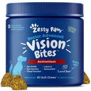 Συμπλήρωμα ματιών Zesty Paws για σκύλους - Υποστήριξη όρασης με αντιοξειδωτικά & Ωμέγα 3 λιπαρά οξέα - 90 μάσημα