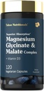 Tahoe Nutritionals Magnesium Glycinate and Malate Complex | with Vitamin D3 | 120 Capsules | Superior Absorption | Non-GMO and Gluten Free Formula
