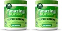 Amazing Grass Greens Blend Superfood:Greens Powder Mix for Energy,with Organic Spirulina,Chlorella,Beet Root Powder,Digestive Enzymes & Probiotics,Original,(Packaging May Vary),30 Servings,(Pack of 2)