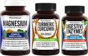 FarmHaven Magnesium Glycinate & Malate Complex w/Vitamin D3 & Turmeric Curcumin με BioPerine Black Pepper & Digestive Ένζυμα με 18 Προβιοτικά & Βότανα