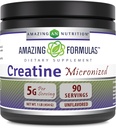Amazing Formulas Micronized Creatine Monohydrate Powder Supplement 