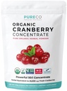 USDA Cranberry σκόνη Βιολογικό Πιστοποιημένο - Βιολογικό Cranberry χυμός συμπυκνωμένο υποστήριξη Ουρίας Φυλλαδική υγεία για γυναίκες & άνδρες - καθαρό Berry συμπύκνωμα Vegan μη-GMO & Filler Δωρεάν (200 εξυπηρετούν)