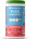 Amazing Grass Kids Superfood: Vegan Πρωτεΐνη & Προβιοτικά για τα παιδιά με Beet Root Powder & 1/2 Κύπελλο Leafy Πράσινα, Φράουλα Blast, 15 εξυπηρετούν