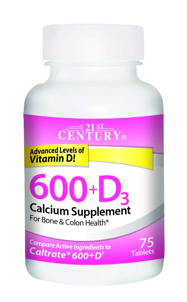 21ος αιώνας Ασβέστιο 600+D3 Δισκίο 600mg- 800U 75 Αριθμός (2 συσκευασία)