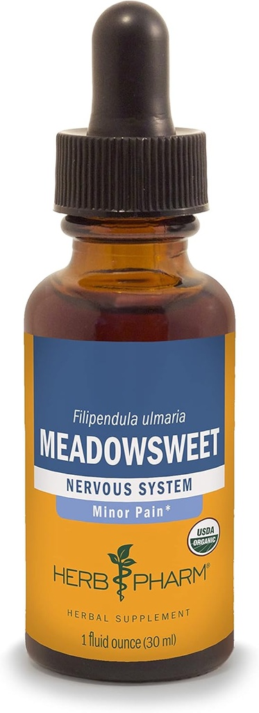 Βότανο Pharm Certified Organic Meadowsweet Liquid Extract for Minor Pain - 1 Ουγγιά (DMEAD01)