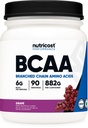 Nutricost BCAA Powder (Σταφύλι, 90 σέρβις) - Βέλτιστη 2:1:1 αναλογία, χορτοφάγοι, μη ΓΤΟ
