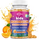 Calm Magnesium Gummies for Kids - Συμπλήρωμα γλυκινικού μαγνησίου για τον ύπνο, τον εγκέφαλο, το ανοσοποιητικό και την υγεία των οστών - Great Tasting Magnesium Gummies for Kids & Adults - Vegan Sugar Free Orange 60ct