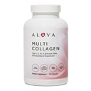 Alaya Naturals Hydrolyzed Multi Collagen Peptides Protein Capsules - Type I, II, III, V, X Grass-Fed Bovine, Chicken, Marine Collagen Supplement with MSM + GC (Κάψουλες - 120 Count)