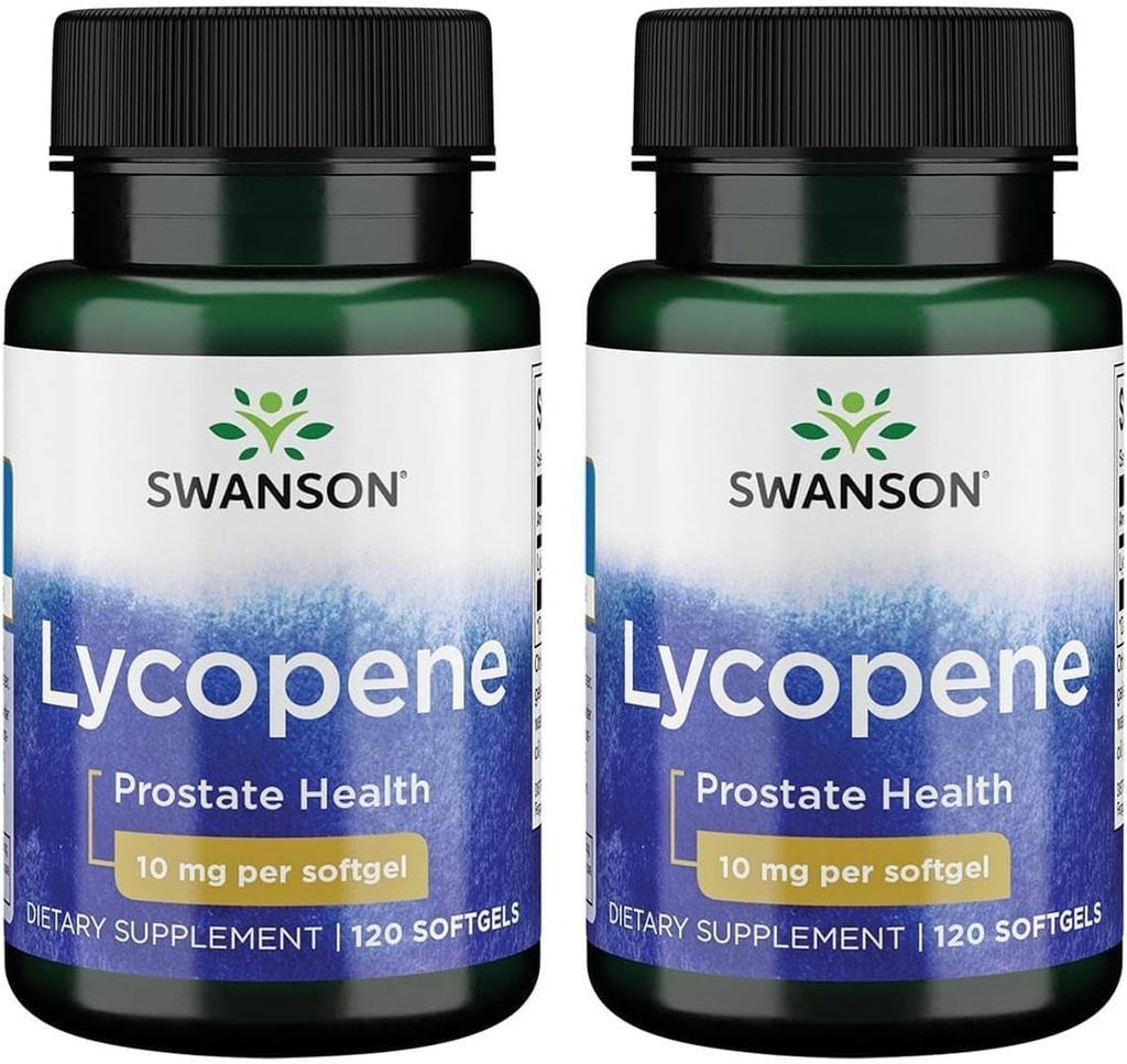 Swanson Lycopene 10 mg 120 Sgels (2 Pack)