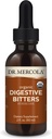 Dr. Mercola Organic Digestive Bitters Liquid Drops - Digestive Health Support - Χωρίς αλκοόλ - Χαρακτηριστικά Burdock Root, Dandelion Leaf, μάραθο Σπόροι & Περισσότερα - 2 fl. oz. (30 Servings)