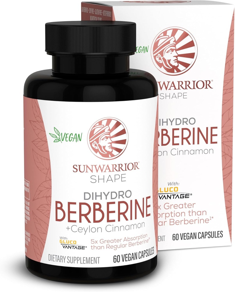 Sunwarrior Berberine συμπλήρωμα Κεϋλάνη Κανέλα Διϋδροβερίνη Κάψουλες 60 Count Bottle 30 Σερβίρει