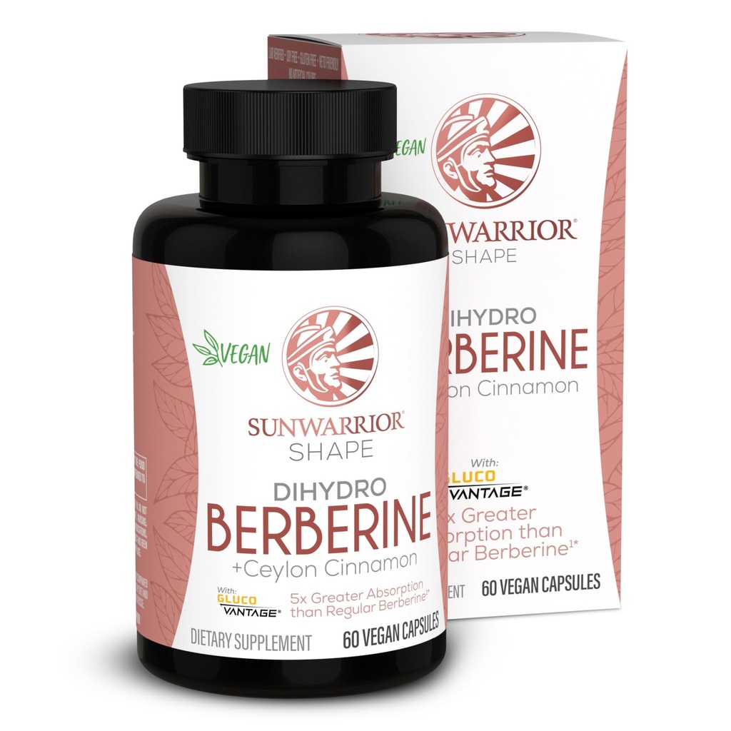 Sunwarrior Berberine συμπλήρωμα Κεϋλάνη Κανέλα Διϋδροβερίνη Κάψουλες 60 Count Bottle 30 Σερβίρει