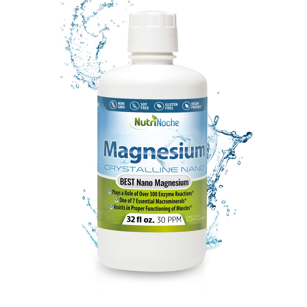 Υγρό Μαγνήσιο από NutriNoche– 99,99% Ultra Pure Crystalline Nano Drops για Μέγιστη Απορρόφηση & βιοδιαθεσιμότητα - Μαγνήσιο Γλυκινικό Υγρό Εναλλακτικό - Υποστηρίζει Sleep Calm Energy Μύες Νεύρα