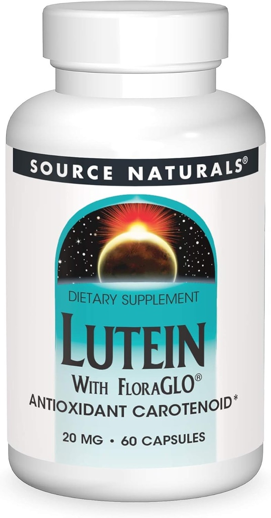 Source Naturals Λουτεΐνη με FloraGLO 20 mg Αντιοξειδωτικό Καροτενοειδές - 60 Καψάκια