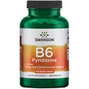 Swanson B6 Πυριδοξίνη - Συμπλήρωμα βιταμίνης Προώθηση Καρδιαγγειακής Υγείας & Ενέργειας Μεταβολισμός - Φυσική Φόρμουλα Προώθηση της Συνολικής Ευεξίας - (250 κάψουλες, 100mg έκαστο)