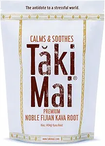 Taki Mai Noble Kava Kava Root Powder 16oz – Authentic Traditional Grind, Natural Evening Relaxation, Restful Nights and Calm Rituals, 100% Pure Noble Kava