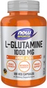 NOW Foods Sports Nutrition, L-Glutamine, Double Strength 1,000 mg, Amino Acid, 120 Veg Capsules