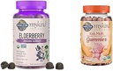 Garden of Life Organics Gelderberry Gummies for Adults & Kids - Συμπλήρωμα Υποστήριξης Ανοσοποιητικών με Βιολογικά Φρούτα & Βιολογικά Παιδικές Βιταμίνες Gummy - Φρούτα - Πιστοποιημένα Βιολογικά