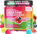 novomins Creatine Monohydrate Gummies 5000mg για άνδρες και γυναίκες, Μασώμενα Creatine Monohydrate για μυϊκή δύναμη, μυοοικοδομητής, Energy Boost, Pre-Educate Supplement (120 Count)