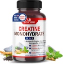 Ultra Creatine Pills | Creatine Monohydrate Capsules Enhanced with L-Arginine, L Citrulline, Ginseng | Support Stamina, Energy & Muscle Growth | 180 Capsules