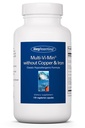 Ομάδα Έρευνας Αλλεργίας Multi-Vi-Min Without Copper & Iron - Πολυβιταμίνη για άνδρες & γυναίκες, Ορυκτό Σύμπλεγμα, Ενεργά θρεπτικά συστατικά, με Ιώδιο - 150 Count