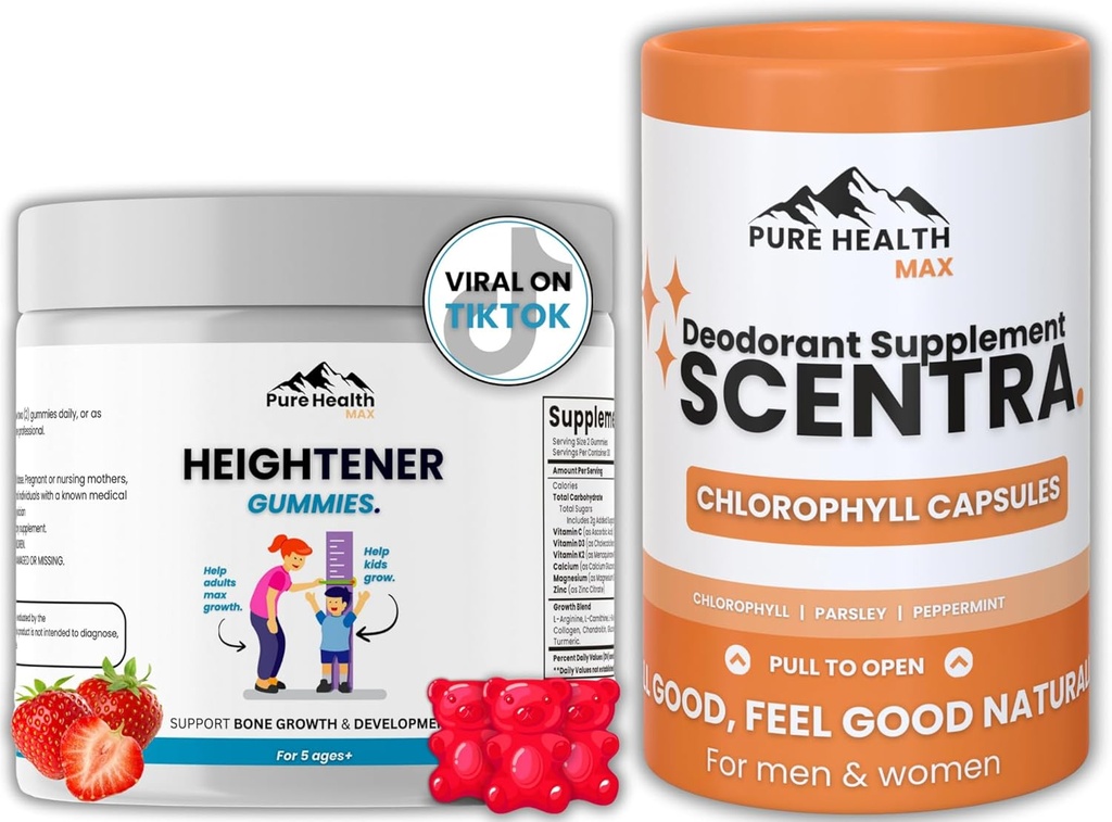 Ύψος Gummies + Scentra Αποσμητικά Κάψουλες