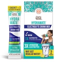 GuruNanda Hydramate Hydration Support Drink Mix - Electrolyte Powder Packets for Dehydration, Exercise & Energy - No Added Sweeteners, Non-GMO, Natural Lemon Lime Flavor - 2 Count (0.56 oz Each)