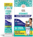 GuruNanda Hydramate Hydration Support Drink Mix - Electrolyte Powder Packets for Dehydration, Exercise & Energy - No Added Sweeteners, Non-GMO, Natural Lemon Lime Flavor - 2 Count (0.56 oz Each)