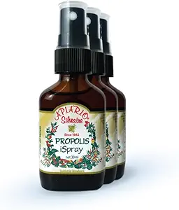 Generic 3-Bottles of Apiario Silvestre Brazilian Green Bee Propolis Spray Glycolic Extract 30ml -Μη Αλκοολικό, Χωρίς νερό, Χωρίς μέλι, Χωρίς γλουτένη