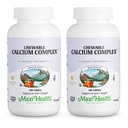 Maxi Health Chewable Calcium Complex – Βιταμίνη Vanilla Flavor D3 και Μασώμενα Μαγνήσιο για να βοηθήσει την υποστήριξη των οστών – Cosher Μαγνήσιο και συμπλήρωμα ασβεστίου για γυναίκες και άνδρες (180 Count, Pack of 2)