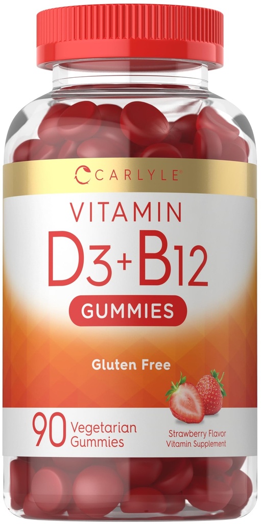 Carlyle Βιταμίνη D3 + B12 Complex Gummies 