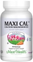 Maxi Health Calcium 1000 mg Συμπλήρωμα με Βιταμίνη D3 (1000 IU) και Μαγνήσιο (500 mg) - Οστό, Δόντια και Κοινή Υποστήριξη για Άνδρες και Γυναίκες - 90 Κάψουλες